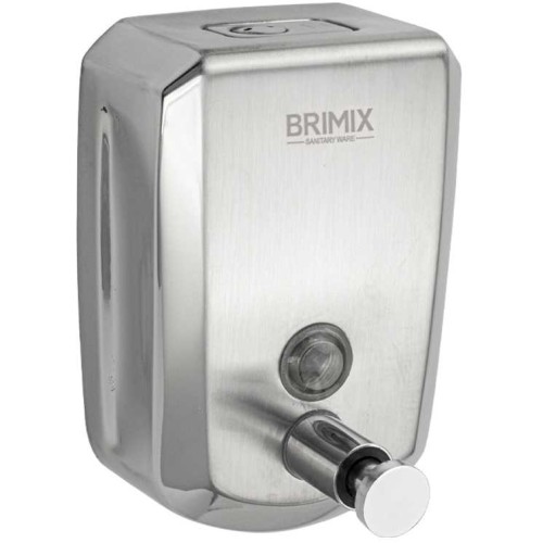 Дозатор жидкого мыла 500мл механический BRIMIX ART643 Сатин