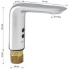 Смеситель для раковины BRIMIX ART088 Хром