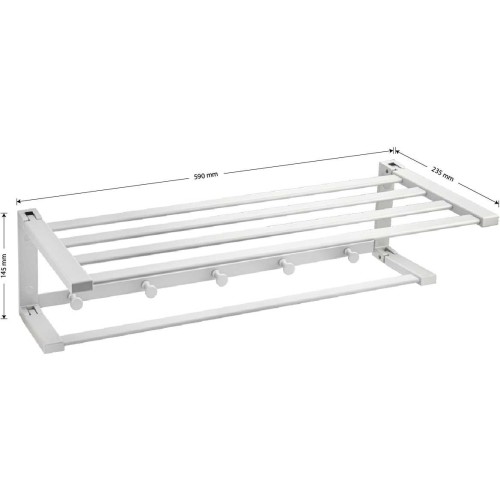 Полка для полотенец GFmark ART1038 Серый
