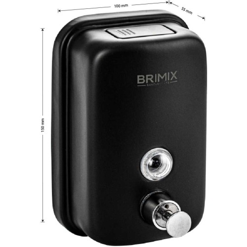 Дозатор жидкого мыла 500мл механический BRIMIX ART6181 Черный