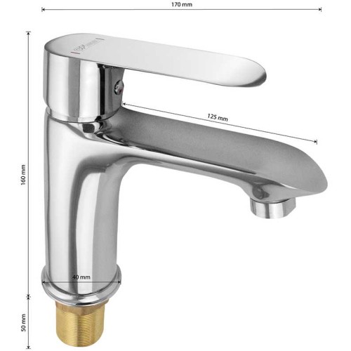 Смеситель для раковины GFmark ART5330 Хром