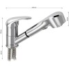 Смеситель для кухни BRIMIX ART3508 Хром