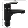 Смеситель для раковины BRIMIX ART5992 Черный