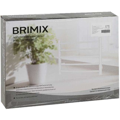 Полотенцесушитель электрический, 400 х 530 х 140 мм BRIMIX ARTBK109AW5s Черный