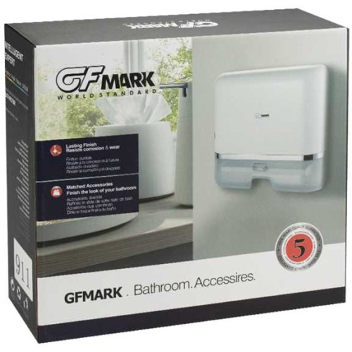 Диспенсер для бумажного полотенца Z сложения GFmark ART911 Белый