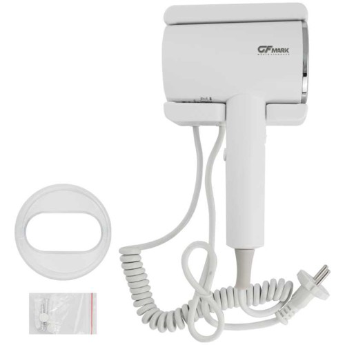 Фен для волос настенный 1600Вт GFmark ART6816 Белый