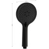 Лейка для душа 3 режима GFmark ART6084 Черный