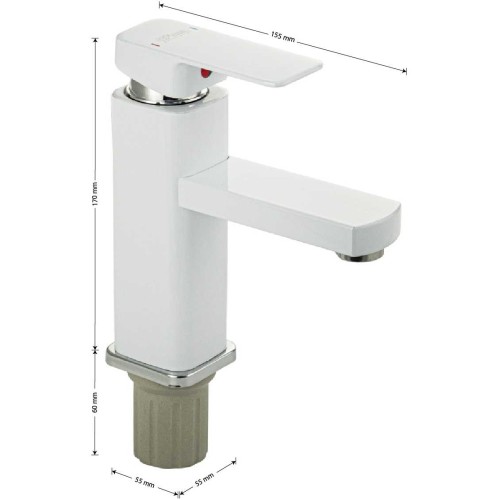 Смеситель для раковины GFmark ART5977 Белый