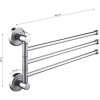 Полка для полотенец GFmark ART4812 Хром
