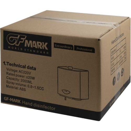 Дозатор антисептика 2000мл сенсорный GFmark ART6342 Белый