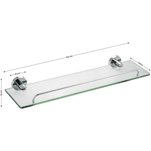 Полка для ванны GFmark ART79006 Хром