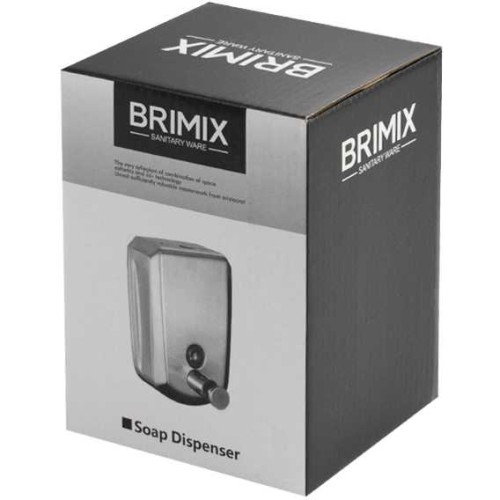 Дозатор жидкого мыла 500мл механический BRIMIX ART643 Сатин