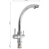Смеситель для кухни МАГНУС ART9266 Хром
