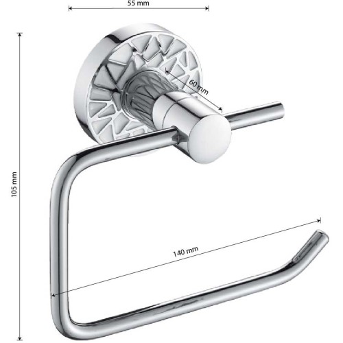 Держатель туалетной бумаги GFmark ART3203 Хром