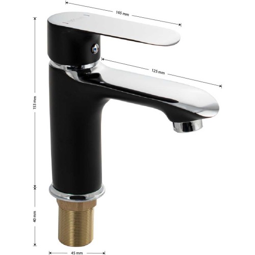 Смеситель для раковины GFmark ART5530 Черный