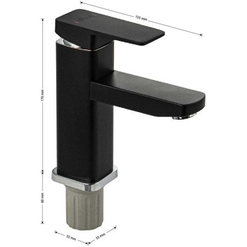 Смеситель для раковины GFmark ART5978 Черный