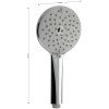 Лейка для душа 4 режима GFmark ART6081 Хром