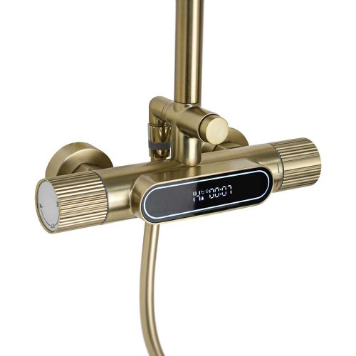 Душевая система термостатическая GFmark ART3107-Z Матовое ЗОЛОТО