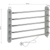 Полотенцесушитель электрический, 600 х 450 x 100 мм BRIMIX ARTBK115 Хром