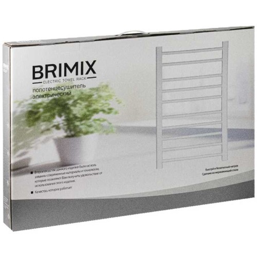 Полотенцесушитель электрический, 500 х 800 х 90 мм BRIMIX ART08030W Белый