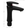 Смеситель для раковины BRIMIX ART5951 Черный