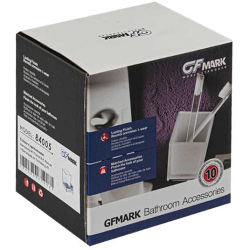 Стакан для зубных щёток GFmark ART84005 Хром