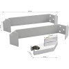 Кронштейн для душа GFmark ART5519 Серый