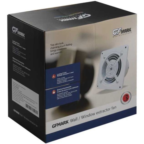 Вытяжной вентилятор 200 мм с обратным клапаном GFmark ART5005-200 Белый