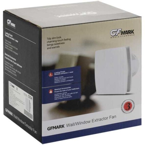 Вытяжной вентилятор 100 мм с обратным клапаном GFmark ART5004 Белый