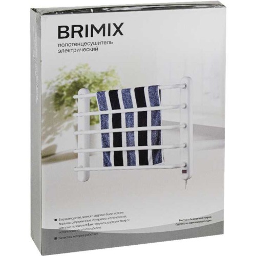 Полотенцесушитель электрический, 600 х 450 x 100 мм BRIMIX ARTBK115 Хром