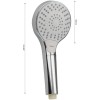 Лейка для душа 3 режима GFmark ART6018 Хром