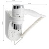 Фен для волос настенный 1100Вт GFmark ART6830 Белый