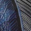 Штора с рисунком зелёные перья, в ванную комнату, без колец - полиэстэр