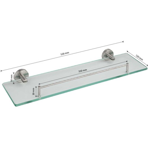 Полка для ванны GFmark ART80006 Хром