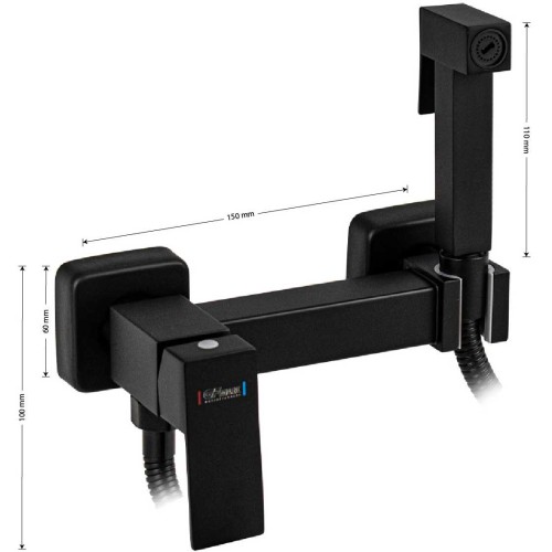 Смеситель гигиенический GFmark ART20485 Черный