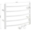 Полотенцесушитель электрический, 415 х 540 х 80 мм BRIMIX ARTBK109AW5 Белый