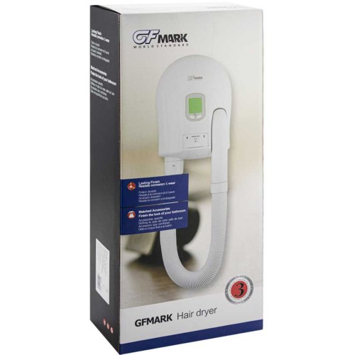 Фен для волос настенный 800Вт GFmark ART6822 Белый