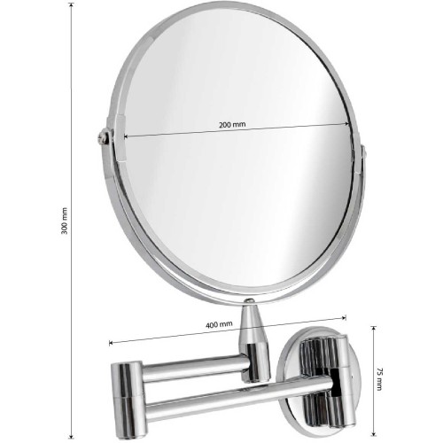 Зеркало косметическое САНАКС ART75270-1 Хром