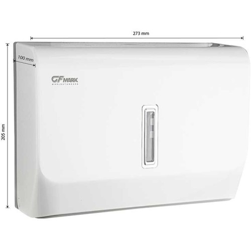 Диспенсер для бумажного полотенца Z сложения GFmark ART921 Белый