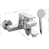 Смеситель для ванны BRIMIX ART5588-CR Хром