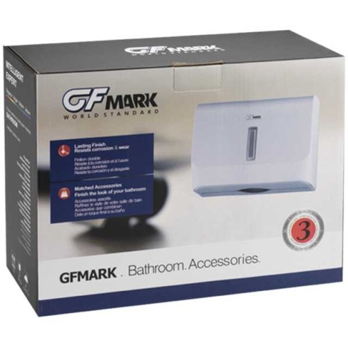 Диспенсер для бумажного полотенца Z сложения GFmark ART921 Белый