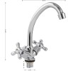 Смеситель для кухни МайФайр ART87302 Хром