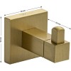 Крючок для полотенец GFmark ART93114 Матовое ЗОЛОТО