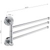 Полка для полотенец GFmark ART3212 Хром