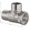 Тройник 1/2х1/2х1/2 ш/ш/г, из нержавеющей стали марки SUS 304.