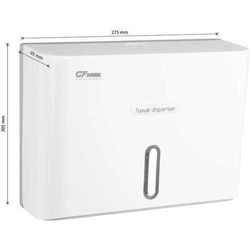 Диспенсер для бумажного полотенца Z сложения GFmark ART919 Белый