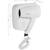 Фен для волос настенный 1200Вт GFmark ART6815 Белый