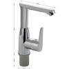 Смеситель для раковины BRIMIX ART5961 Хром