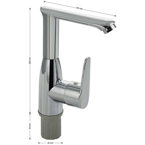 Смеситель для раковины BRIMIX ART5961 Хром