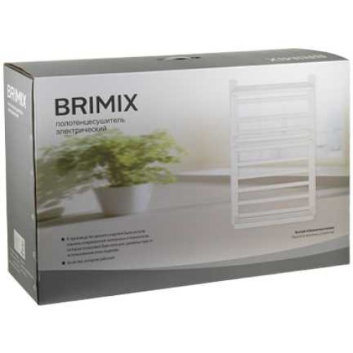 Полотенцесушитель электрический, 500 х 800 х 90 мм BRIMIX ART08030B Черный